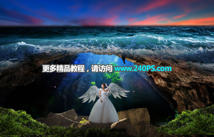 Photoshop合成创意主题风格的海底另类世界,PS教程,PS家园网