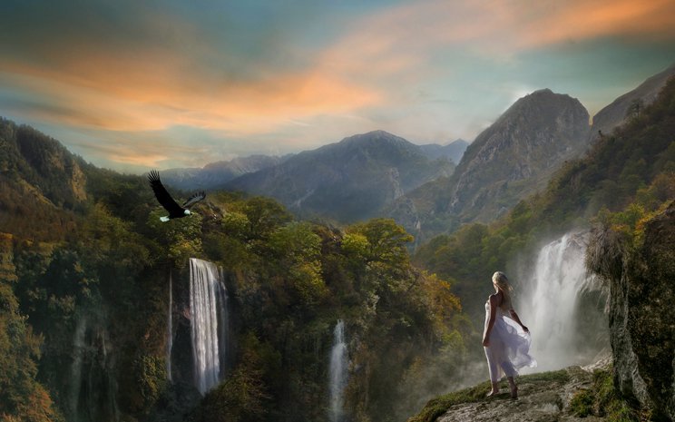 Photoshop合成梦幻的仙境场景效果,PS教程,PS家园网