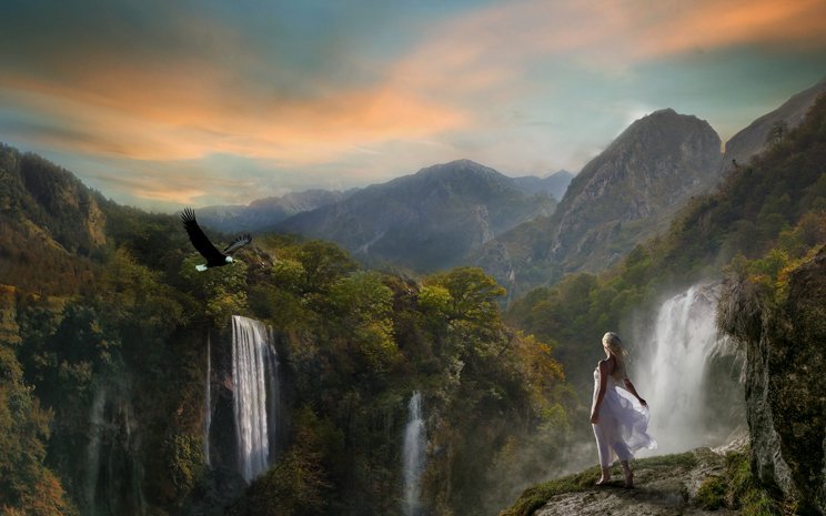 Photoshop合成梦幻的仙境场景效果,PS教程,PS家园网