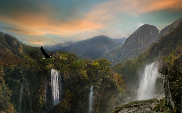 Photoshop合成梦幻的仙境场景效果,PS教程,PS家园网