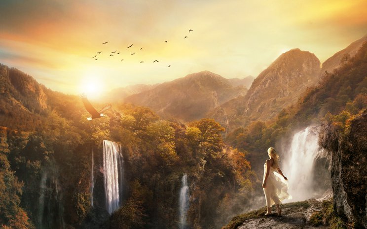 Photoshop合成梦幻的仙境场景效果,PS教程,PS家园网