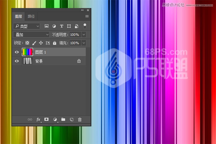 Photoshop制作时尚绚丽的条纹抽象背景,PS教程,PS家园网