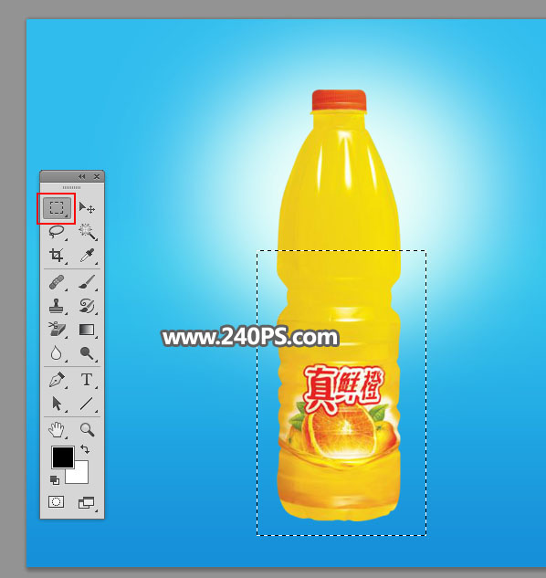 Photoshop合成创意的橙汁饮料海报教程,PS教程,PS家园网