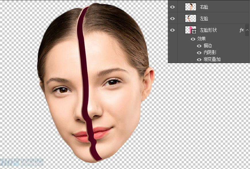 Photoshop合成创意头像长出花朵效果