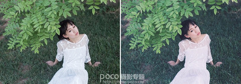 Photoshop调出人像照片唯美暗蓝色效果,PS教程,PS家园网