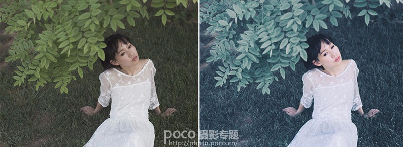 Photoshop调出人像照片唯美暗蓝色效果,PS教程,PS家园网