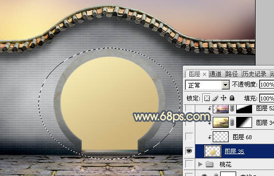 Photoshop合成中式园林黄昏美景效果,PS教程,PS家园网