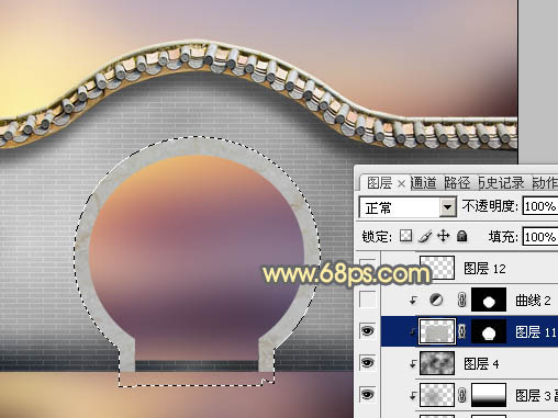 Photoshop合成中式园林黄昏美景效果,PS教程,PS家园网