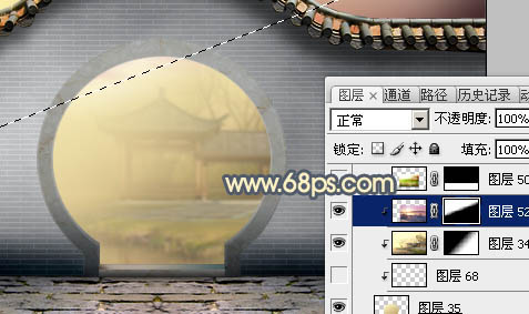 Photoshop合成中式园林黄昏美景效果,PS教程,PS家园网