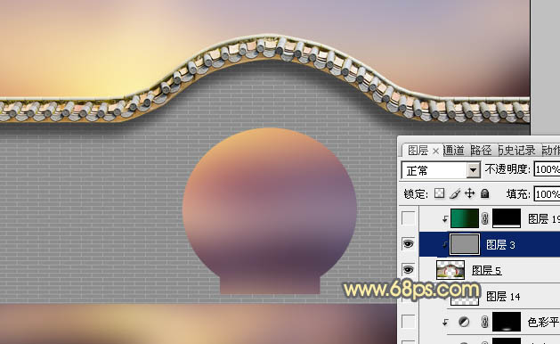 Photoshop合成中式园林黄昏美景效果,PS教程,PS家园网