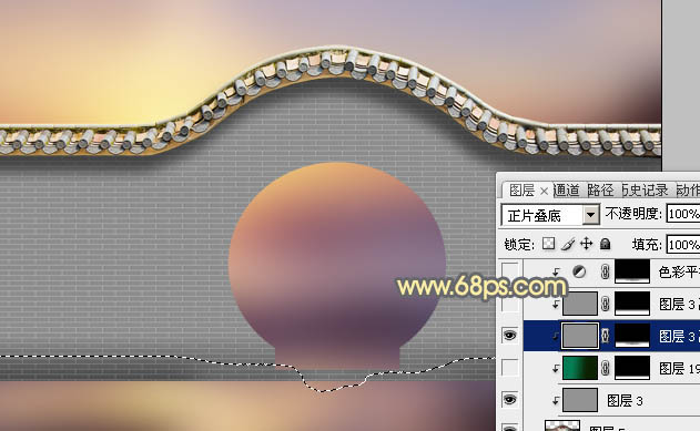 Photoshop合成中式园林黄昏美景效果,PS教程,PS家园网