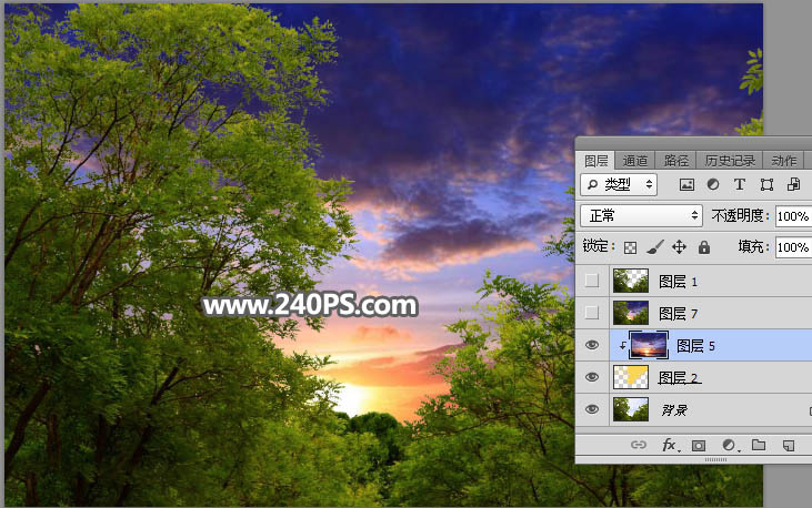 Photoshop制作创意的人像和风景二次曝光效果,PS教程,PS家园网