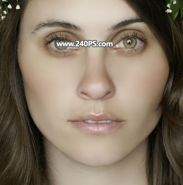 Photoshop快速给欧美女人照片去斑点和磨皮,PS教程,PS家园网