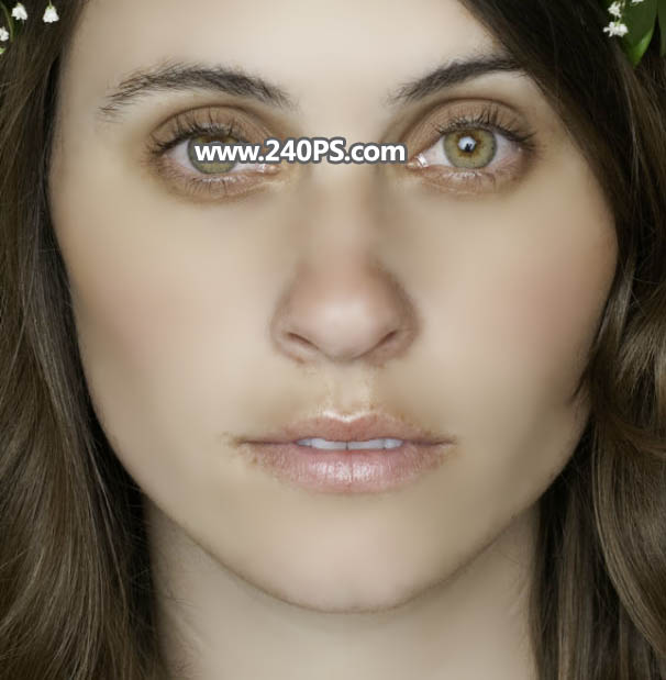 Photoshop快速给欧美女人照片去斑点和磨皮,PS教程,PS家园网