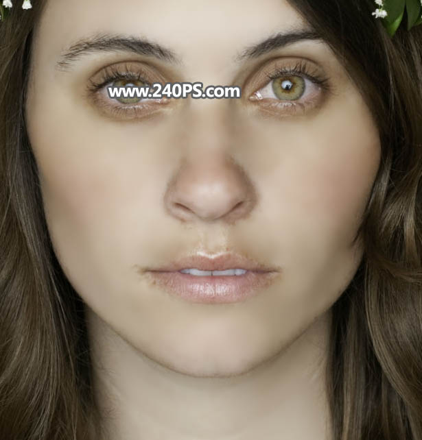 Photoshop快速给欧美女人照片去斑点和磨皮,PS教程,PS家园网