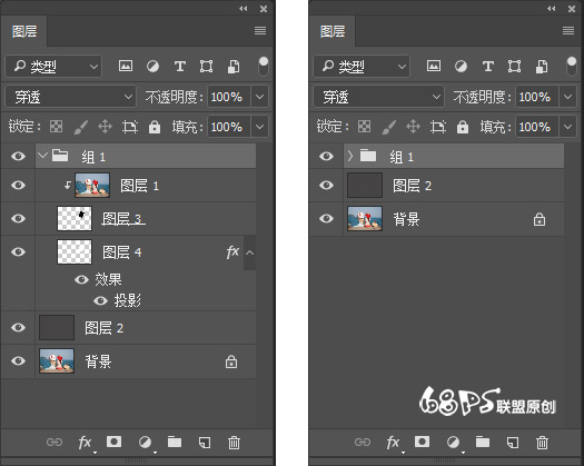 Photoshop制作创意的宝丽来相框拼图效果,PS教程,PS家园网