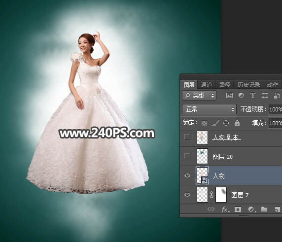 Photoshop合成蓝色风格的蝴蝶仙子出生场景,PS教程,PS家园网