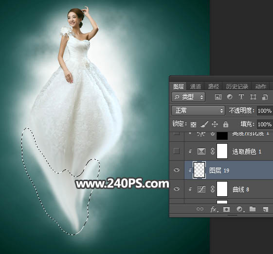 Photoshop合成蓝色风格的蝴蝶仙子出生场景,PS教程,PS家园网