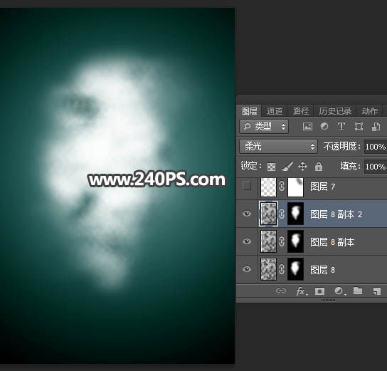 Photoshop合成蓝色风格的蝴蝶仙子出生场景,PS教程,PS家园网