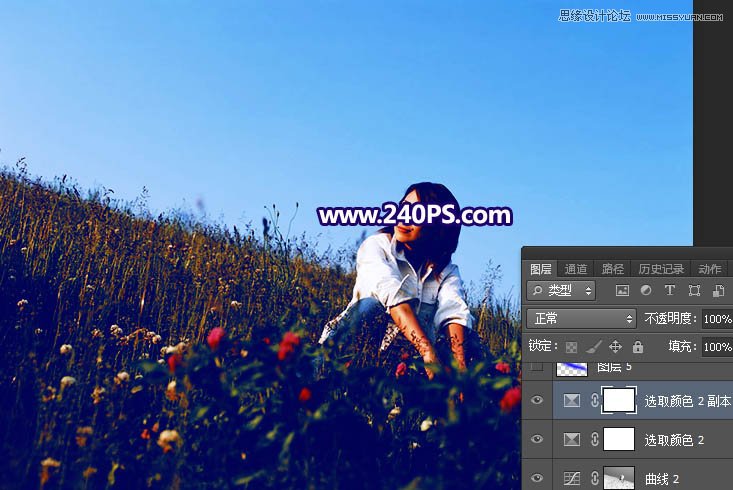 Photoshop给花园的人像照片添加唯美的霞光,PS教程,PS家园网