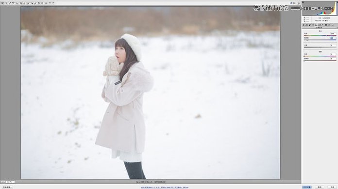 Photoshop给冬季外景照片添加下雪效果图,PS教程,PS家园网