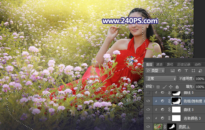 Photoshop给花园中的女孩添加丁达尔光线效果,PS教程,PS家园网