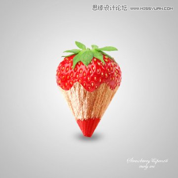 Photoshop合成创意的铅笔草莓图像教程,PS教程,PS家园网