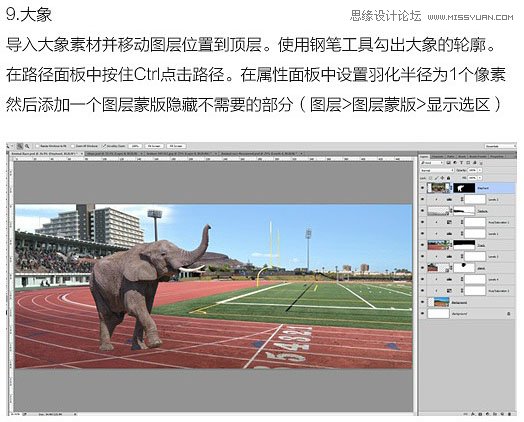 Photoshop合成创意的动物赛跑场景图,PS教程,PS家园网