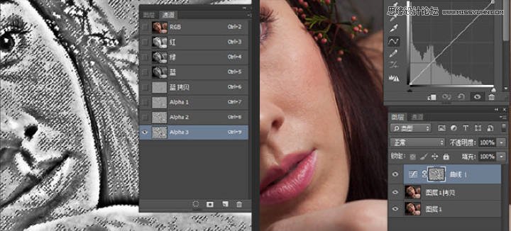 Photoshop使用高反差保留给人像磨皮,PS教程,PS家园网