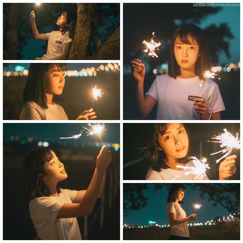Photoshop调出夜景曝光不足人像唯美效果,PS教程,PS家园网