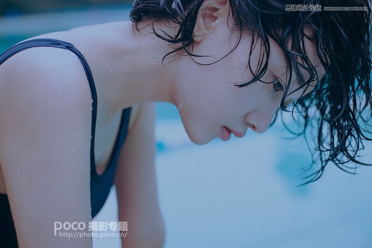 Photoshop调出冷色艺术效果的夏季人像照片,PS教程,PS家园网