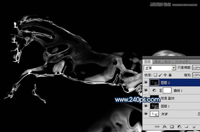 Photoshop制作从水面飞起的创意水马效果,PS教程,PS家园网