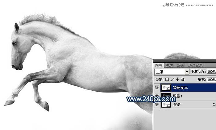 Photoshop制作从水面飞起的创意水马效果,PS教程,PS家园网