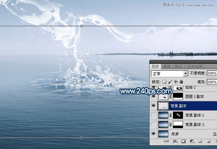 Photoshop制作从水面飞起的创意水马效果,PS教程,PS家园网