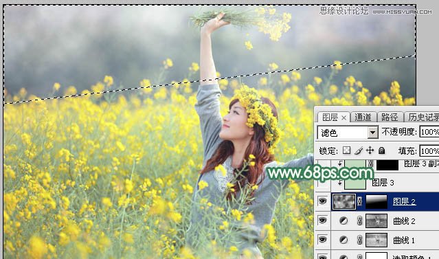 Photoshop给春季外景女孩添加柔和逆光效果,PS教程,PS家园网