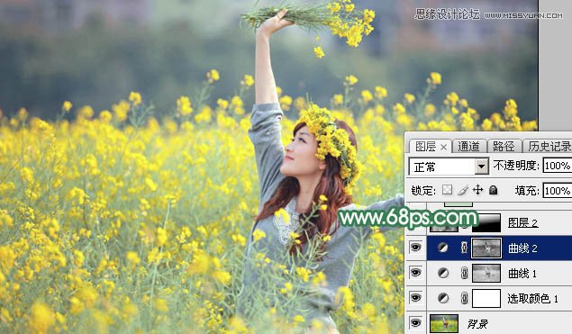 Photoshop给春季外景女孩添加柔和逆光效果,PS教程,PS家园网