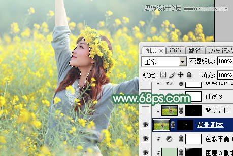 Photoshop给春季外景女孩添加柔和逆光效果,PS教程,PS家园网