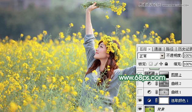 Photoshop给春季外景女孩添加柔和逆光效果,PS教程,PS家园网