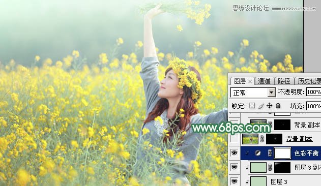 Photoshop给春季外景女孩添加柔和逆光效果,PS教程,PS家园网