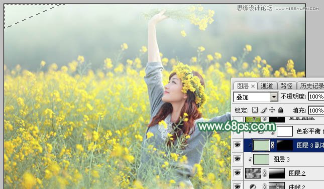 Photoshop给春季外景女孩添加柔和逆光效果,PS教程,PS家园网