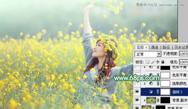 Photoshop给春季外景女孩添加柔和逆光效果,PS教程,PS家园网