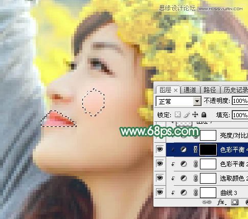 Photoshop给春季外景女孩添加柔和逆光效果,PS教程,PS家园网