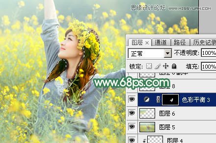 Photoshop给春季外景女孩添加柔和逆光效果,PS教程,PS家园网