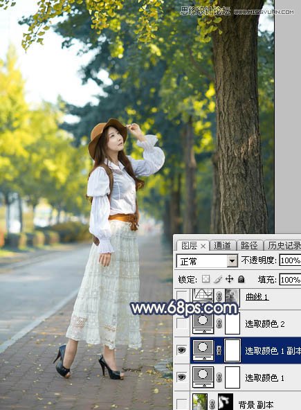 Photoshop给外景人像添加金黄色夕阳效果,PS教程,PS家园网