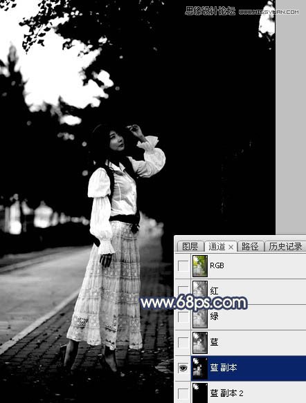 Photoshop给外景人像添加金黄色夕阳效果,PS教程,PS家园网