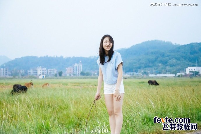 Photoshop调出外景人像文艺小清新色调,PS教程,PS家园网