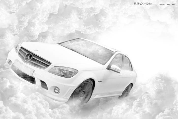 Photoshop设计高大上的奔驰汽车海报教程