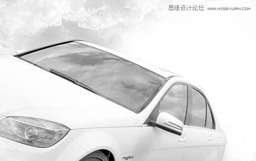 Photoshop设计高大上的奔驰汽车海报教程