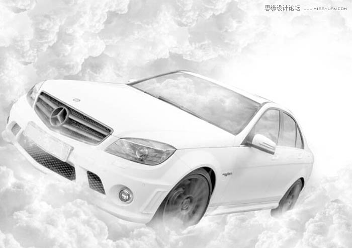 Photoshop设计高大上的奔驰汽车海报教程