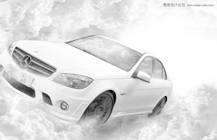 Photoshop设计高大上的奔驰汽车海报教程